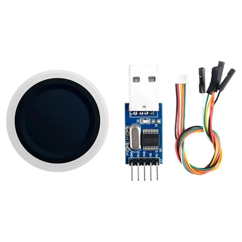 ABDJ-Fingerprint Recognition Module HLK-ZW111 Low Power Finger Detection Integrated Fingerprint Sensor Smart Lock/Access
