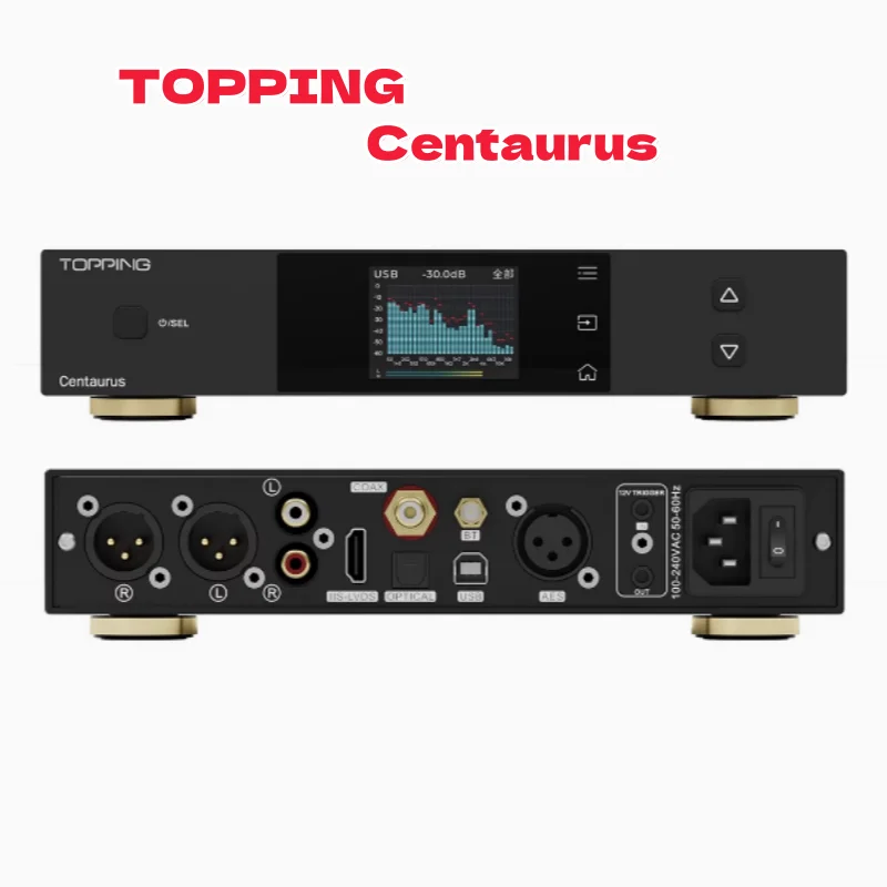 Decoder TOPPING Centaurus R2R completamente bilanciato 8 rete NOS/0S/Migliore PEQ a dieci segmenti, LDAC/aptX-Adaptive/aptX/aptXHD/AAC/SBC