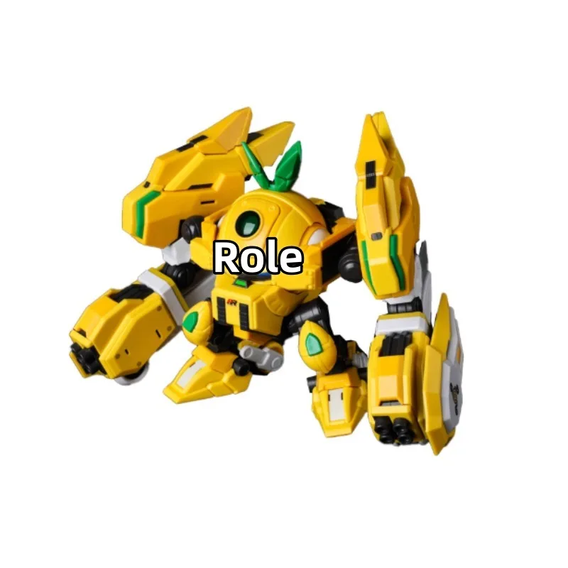 【In Stock】 Robot Pineapple Chopping Mecha Action Assembled Model Hand Figure Children's Toy Gift Collection