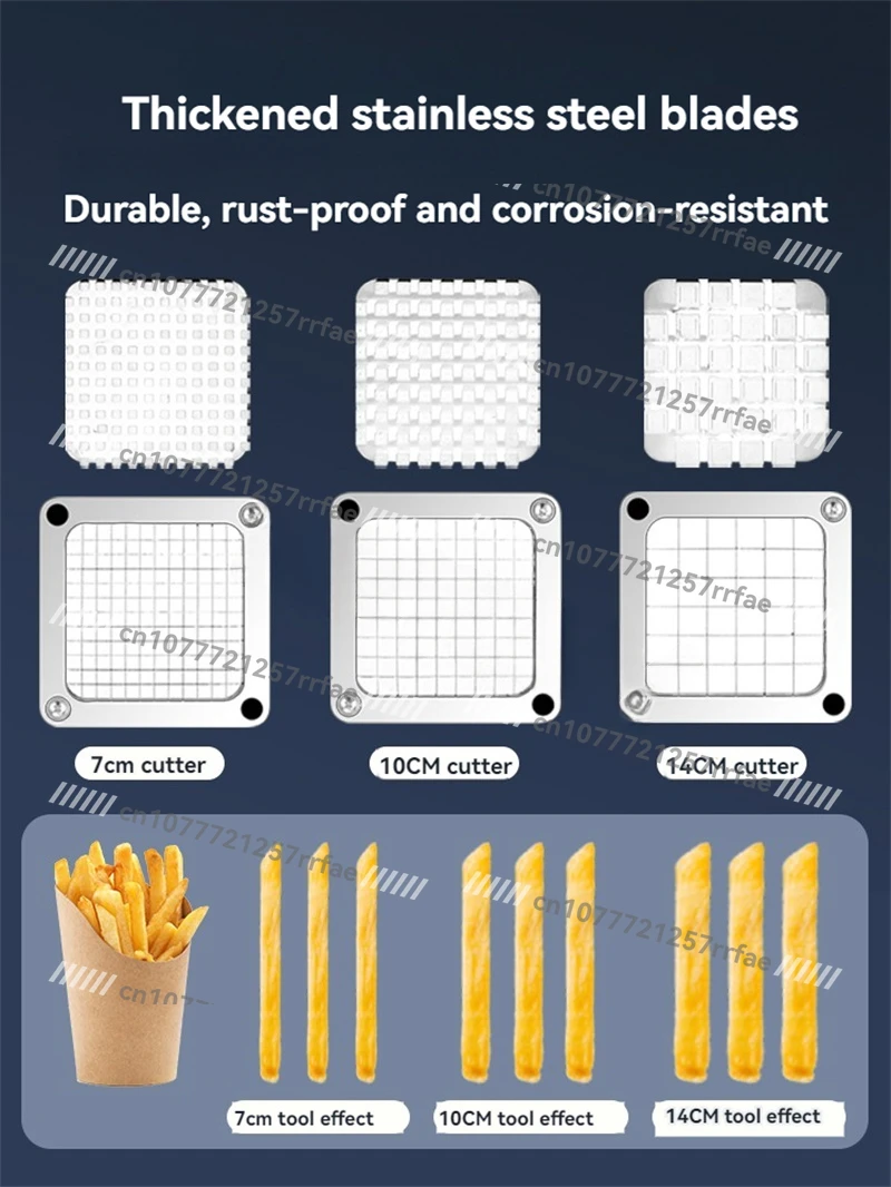 الفاكهة المقامر القاطع 7 مللي متر 10 مللي متر 14 مللي متر شفرة المنزل البطاطس الطماطم الغذاء القطاعة المروحية دليل الخضار التجارية