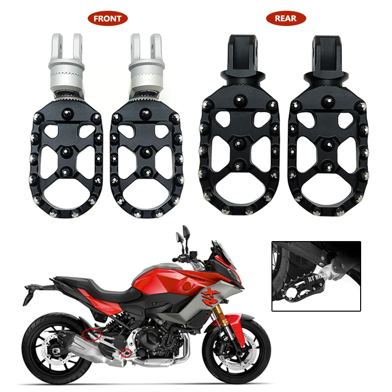 

Fit For BMW F900XR F900R Adjustable Front&Rear Footrest Rotatable Passenger Foot Pegs Rests F900 R/XR F 900R F 900XR F 900 R