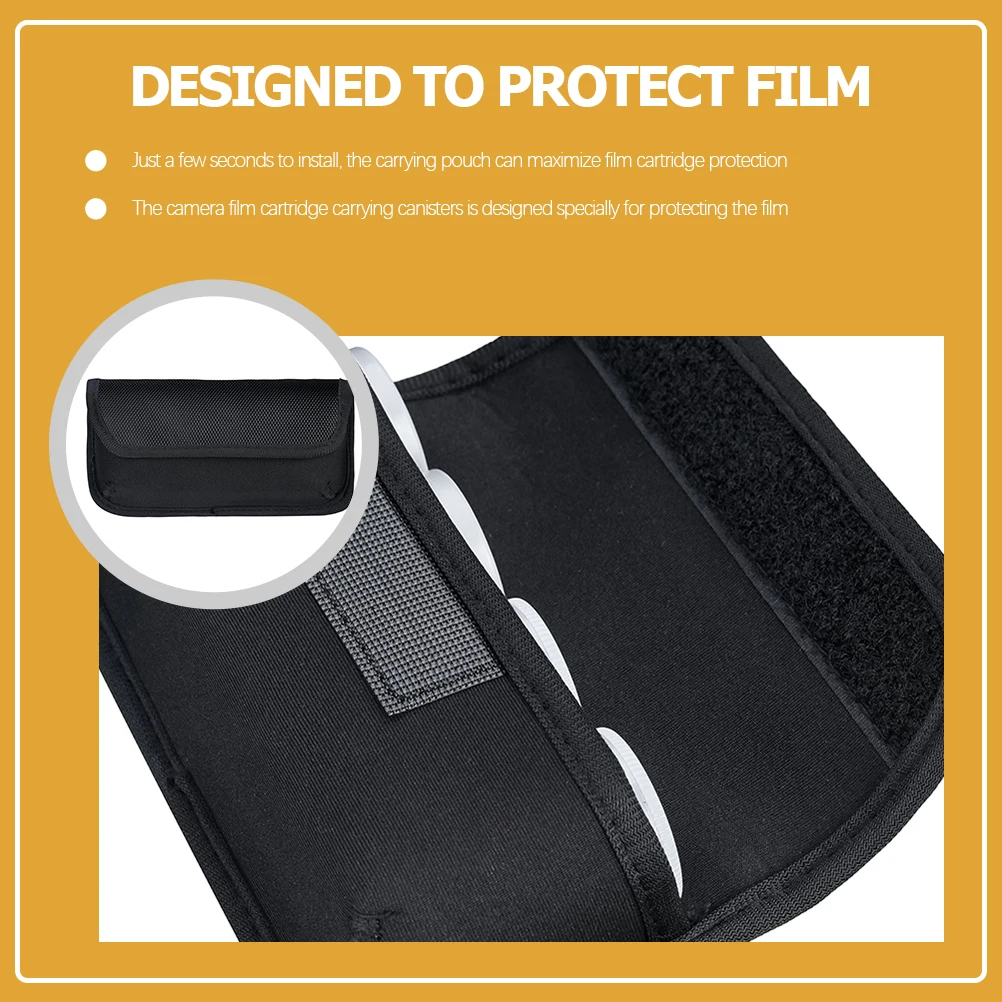 4pcs Canisters Pouch Protective Case For 35Mm Film Film Canisters Case Storage Organizer Holder Bag Container Accessory