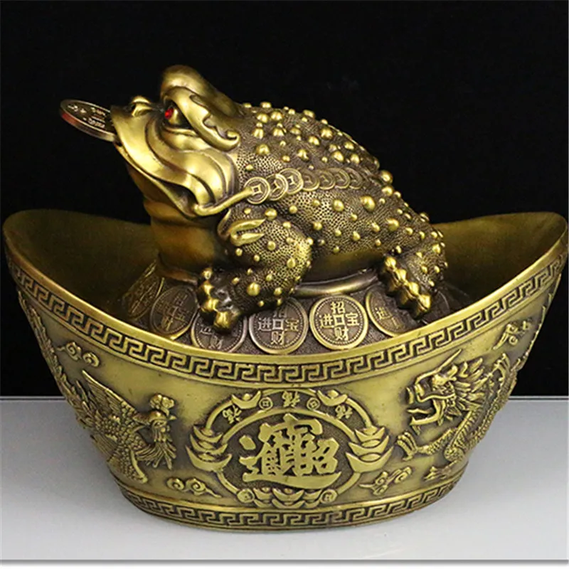 Three-Legged Yuanbao Golden Toad Ornament Home Craft Opening Gift