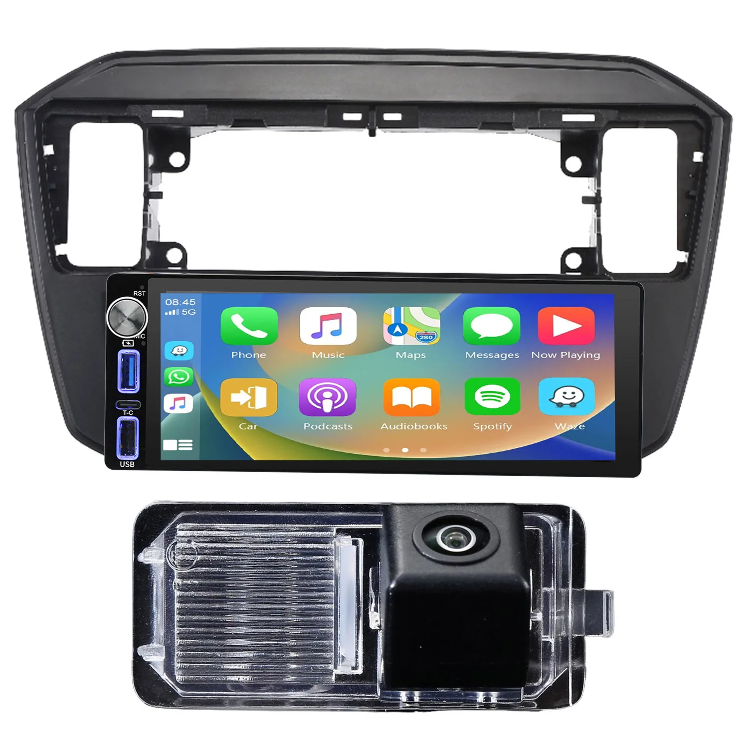 Android 6.9” car radio with Bluetooth Carpaly GPS Navigation+ HD reverse camera for Skoda citigo E-Citigo/Seat Mii e-Mii KE KF