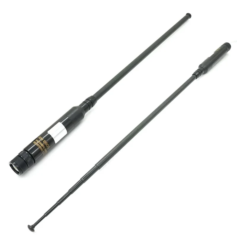 2pcs NEW RH-660S Dual band High gain BNC Telescopic Antenna for Radio Walkie Talkie Kenwood TK100 ICOM IC-V8 IC-V80 IC-V82