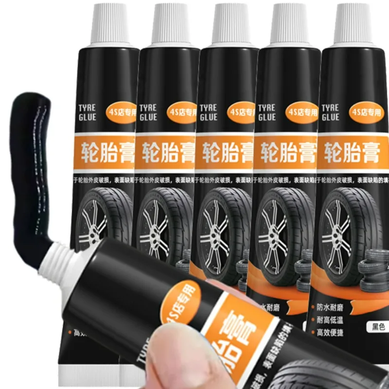 60ml Black Strong Rubber Glues Adhesive Glue Car Repairs Tools Waterproof High Temperature Resistant Tyre Repair Liquid