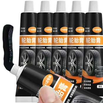 60 ml schwarze, starke Gummikleber, Klebstoff, Auto-Reparatur-Werkzeuge, wasserdicht, hochtemperaturbeständig, Reifenreparaturflüssigkeit