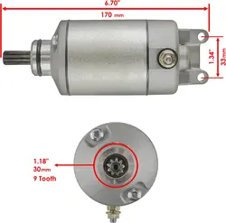 Electrical Engine Starter Motor For 18718 Arctic Cat Kawasaki Motorcycle 400 KLX400R KLX400SR 03-04 21163-S004 Moto Acessorios