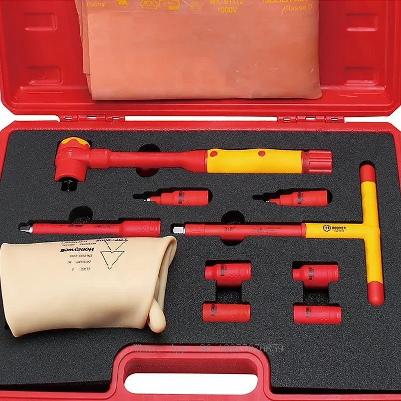 High Quality 11 Piece 1000V VDE Insulated Hand Tool Electrician Tool Set For Hybrid Electric Vehicles