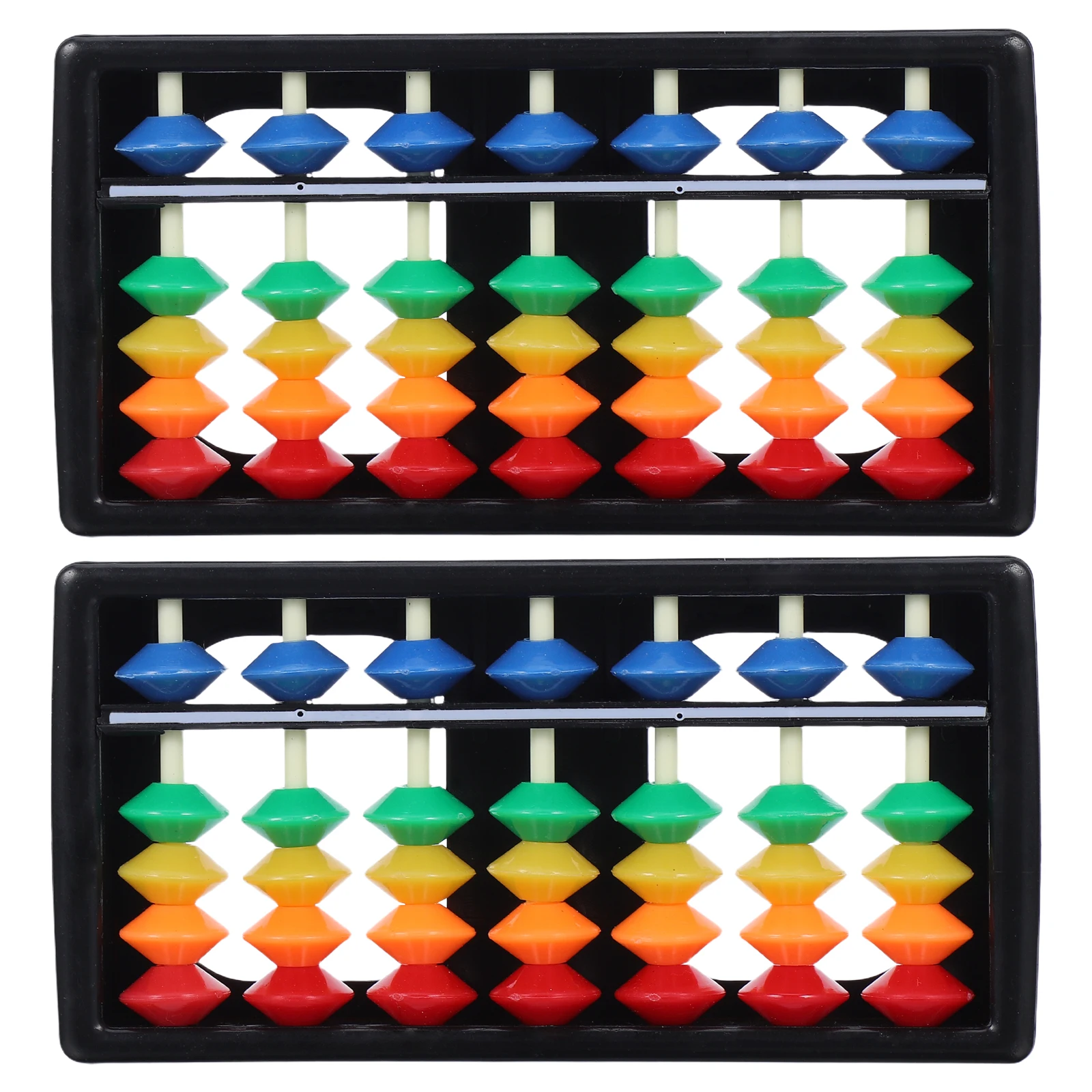 2 pz Perline Colorate Abaco Aritmetico Giocattolo Per Bambini Strumenti di Conteggio Matematica Scuola Materna Per I Più Piccoli Numero Perline Aiuto Per L'apprendimento Educativo