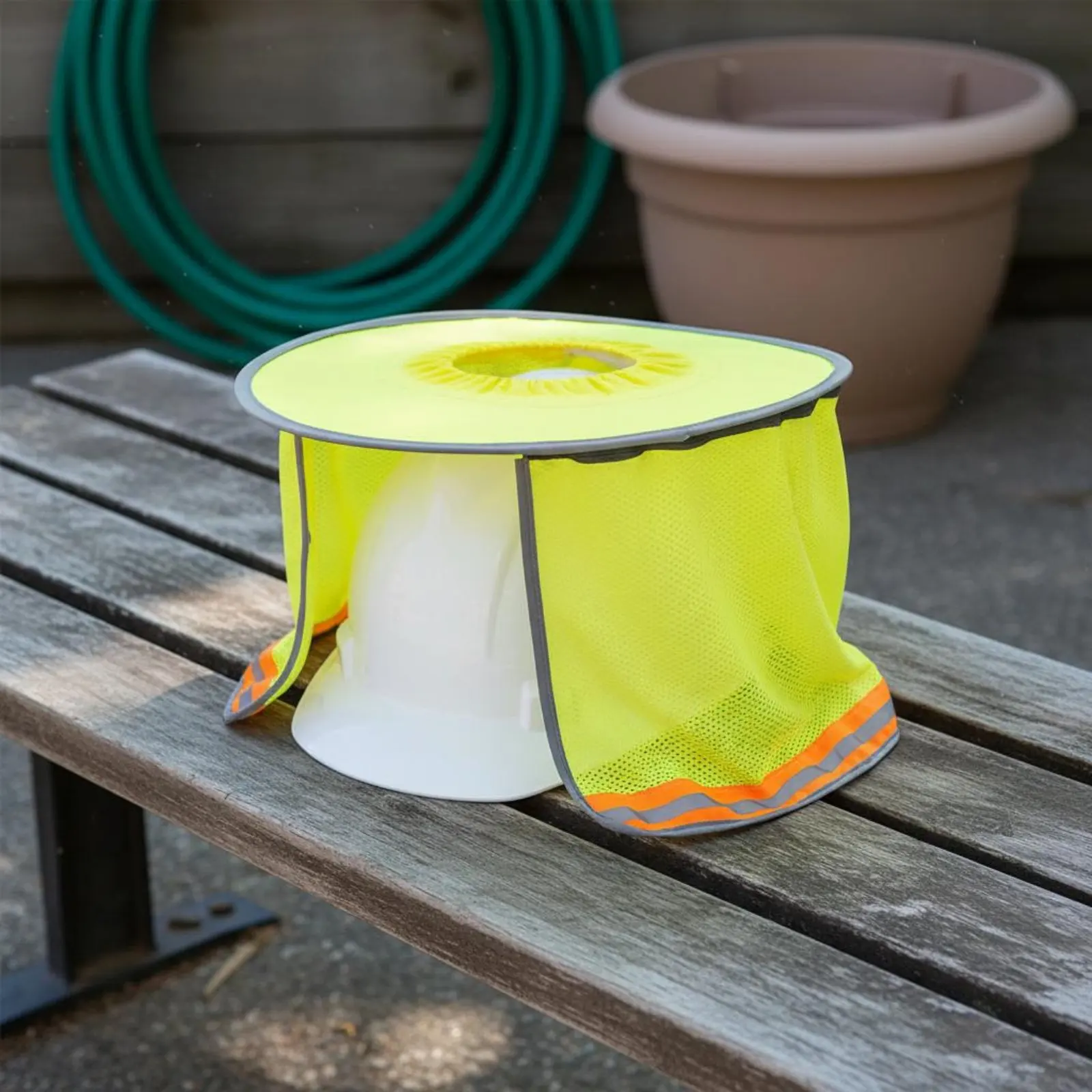 Hard Hat Sun Visor Universal Fit Full Visor Extension Neck Cover Hard Hat Neck Shade Reflective Strip Safety Workwear Easy