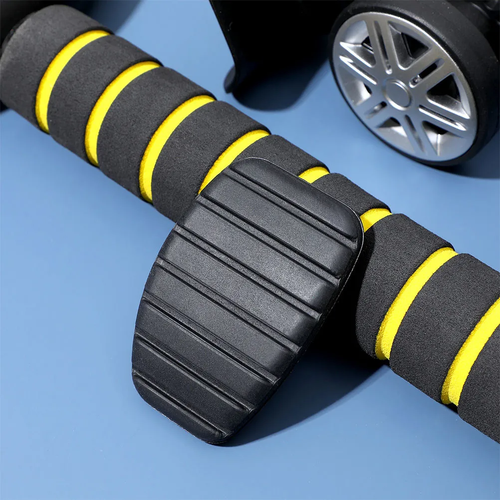 4Pcs Clutch Pedal Pad Rubber Anti Skid Brake Pedal Cover for Manual Automatic Cars Noise Reduction Vibration Absorption Car