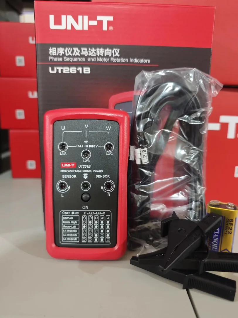 1pc UNI-T UT261B Phase Sequence and Motor Rotation Indicators Tester Meters*SY