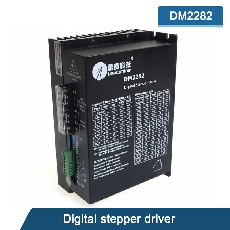 Leadshine DM2282 2 Phase Digital Stepper Driver For 110/130 Stepper Motor 2.2~8.2A Work 80~220VAC Replace MD2278 ND2278