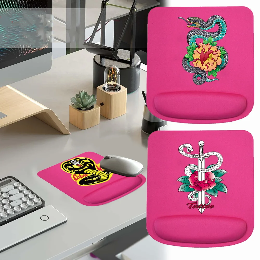 New Large Thickened Non Slip Wrist Mouse Pad for Learning and Office PC Laptop Computer Office Accessories Cobra Printing