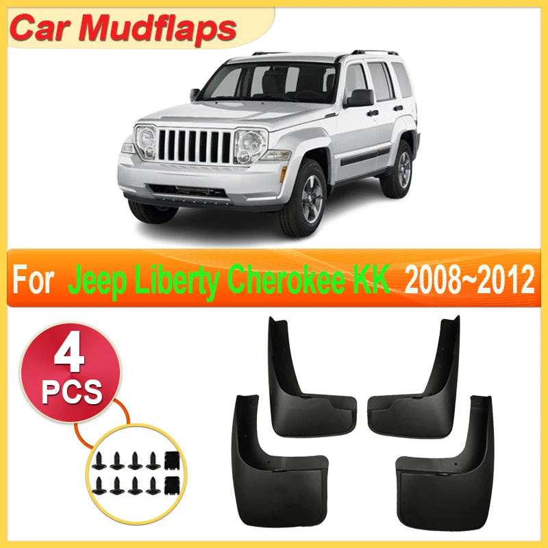 

For Jeep Liberty Cherokee KK 2008~2012 Car Mudguards Parts Mudflaps Tools Splash Fenders Flare Cover Guards Auto Mud Accessories