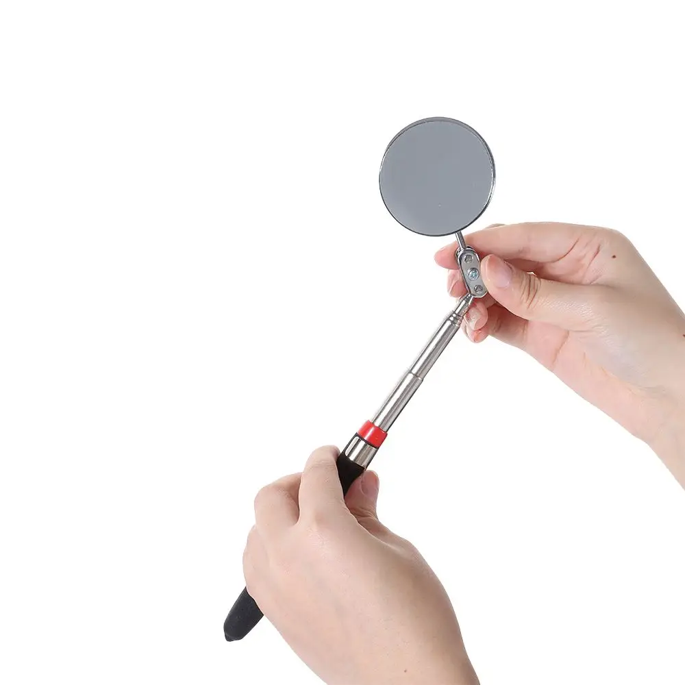Handheld Car Mechanical Repair Round Mirror Extendable Detection lens Telescopic Inspection 360 Retractable Angle View