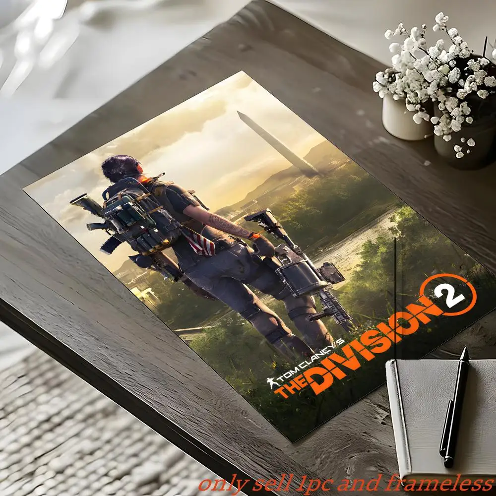Game T-Tom Clancys The Division Poster Waterproof Sticky Wall Art Print For Bedroom Living Room Hallway Bar Home Decor view 3