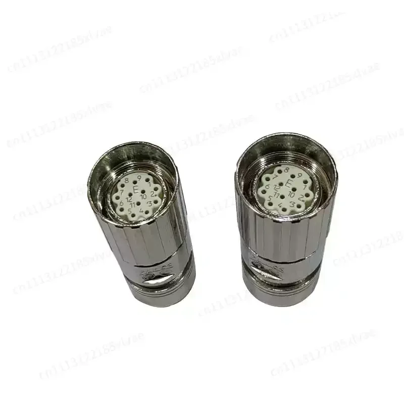 Standard M23 M623 Straight Type Internal Thread/External Thread 17 Pin Plug or Female Male Connector Single