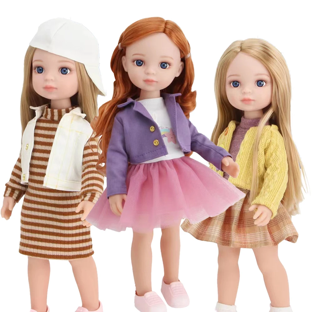 

12 Inch Doll Toys for Girls,Cute Moveable Figures Dolls with Clothes Shoes,Fashion Dress Up Kids Collection Gifts