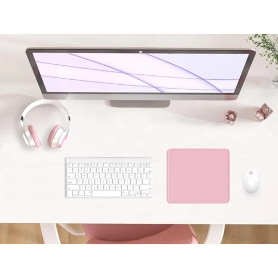 Mouse Pad with Stitched Edge, Multiple Patterns Computer Mouse Pads with Non-Slip Rubber Base, Washable Cloth Mousepad, for Gam