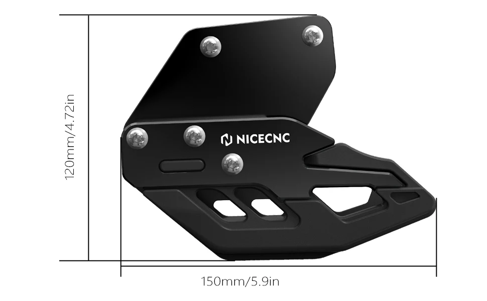 NICECNC Für Honda TRX450R 2006-2009 TRX ATV Hinterer Schwingarm Kettenführungsschutz TRX450ER 2006-2014 Geräuschreduzierung – Detail 6