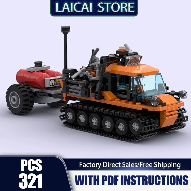 Urban Truck ModelMoc Building Bricks Arctic Snow Fox Model Technology Modular Blocks Gifts Christmas Toys DIY Sets Assembly