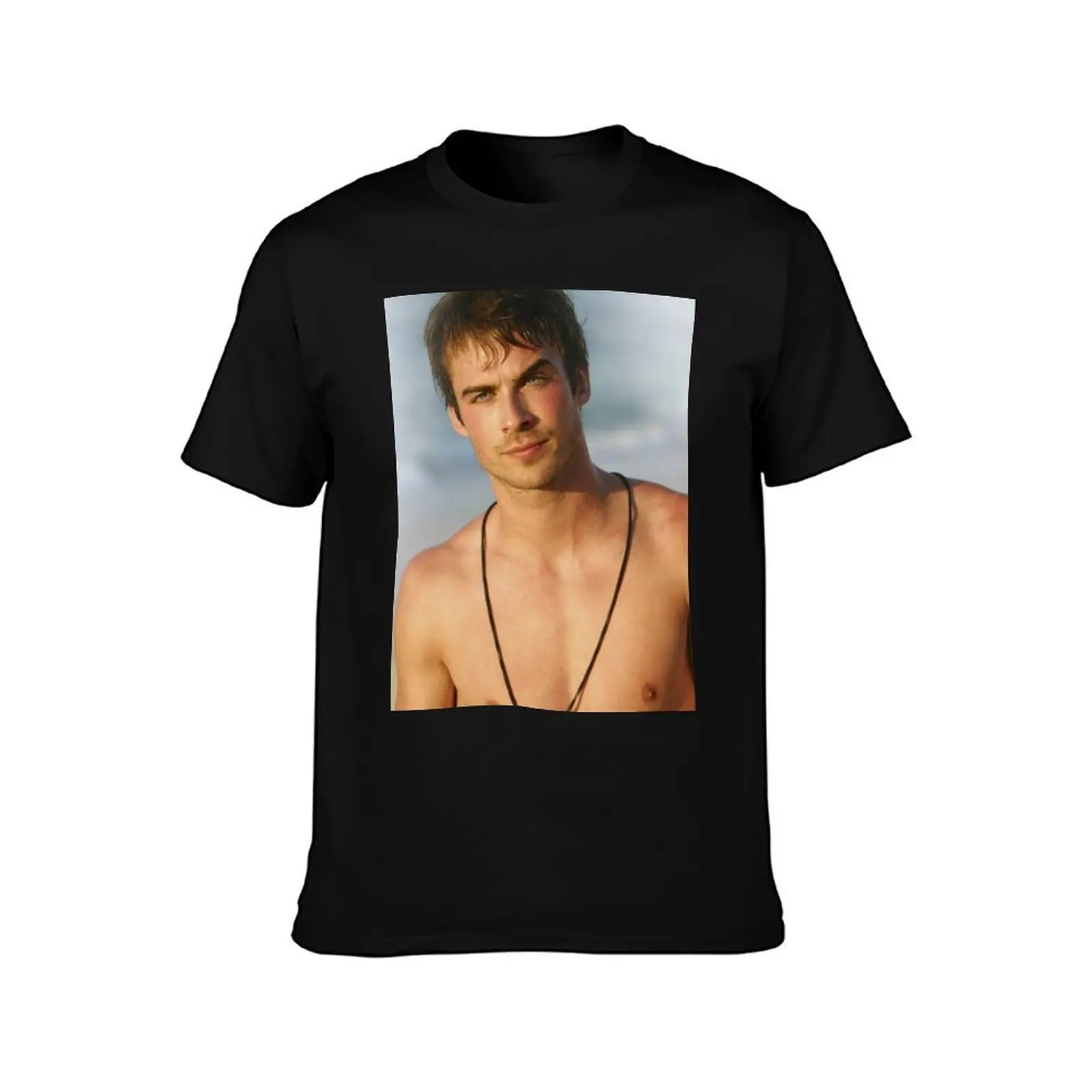 Ian Somerhalder Damon Salvatore . T-Shirt Simple Trendy Casual T-Shirt