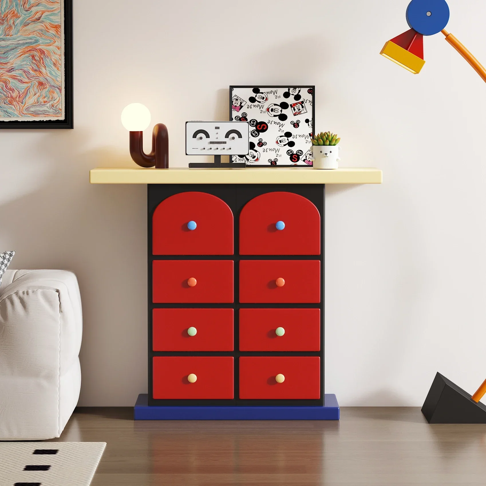 Organizer Furniture Storage Locker Cabinet Sideboard Dressers Display Showcase Shelf Closet Open Cabinets Armoires De Salon Iron
