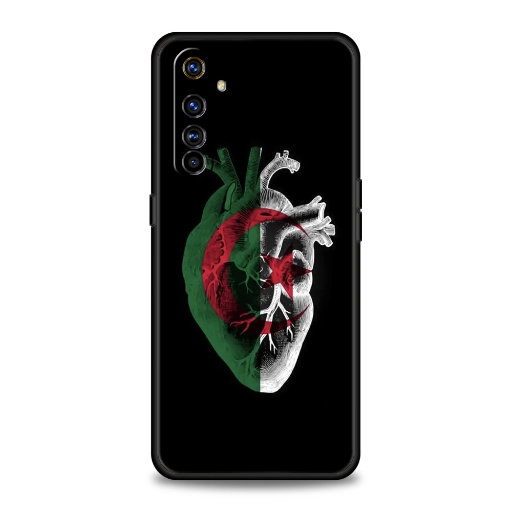 Algeria Passport Silicone For Realme 10 11 8i 9i 9 Pro Plus GT2 C3 6 7 8 Pro C21 C11 C25 C35 Pro 5G Shockproof Phone Cover Capas