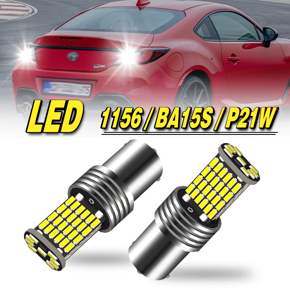 2 Lâmpadas LED de Ré 1156 P21W BA15S para Citroën Berlingo C1 C2 C3 Picasso C5 C8 DS3 DS4 C4 Coupé Cactus Grand Picasso C4