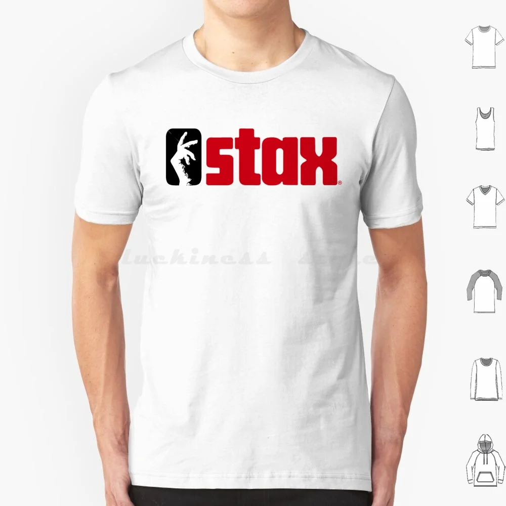 Stax Vintage camiseta 6xl algodón Cool camiseta tocadiscos Record Stax Records música vinilo ritmo Blues And Roll Jazz Vintage Retro