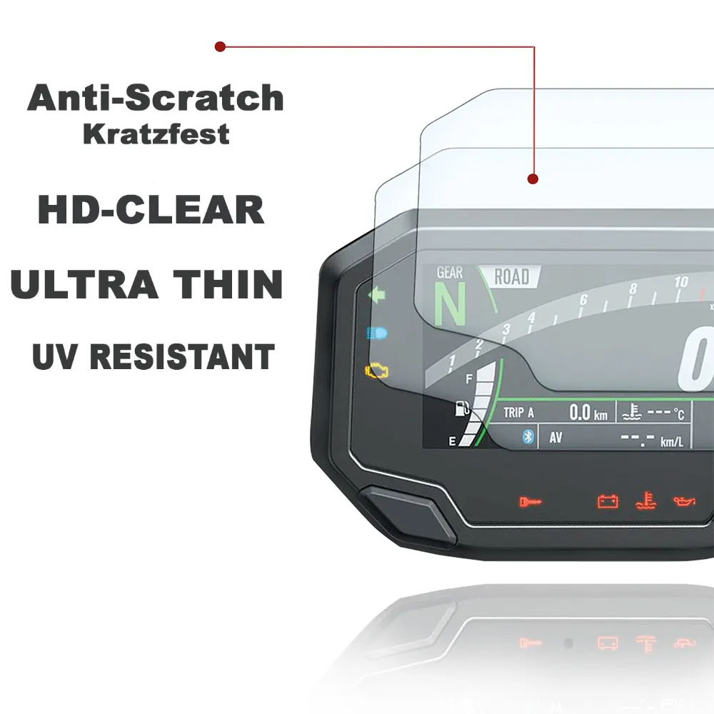 오토바이 스크래치 보호 필름 화면 보호기, 가와사키 Z900 Z650 닌자 650 닌자 650 닌자 2017 1000 2022 2021, 2 개