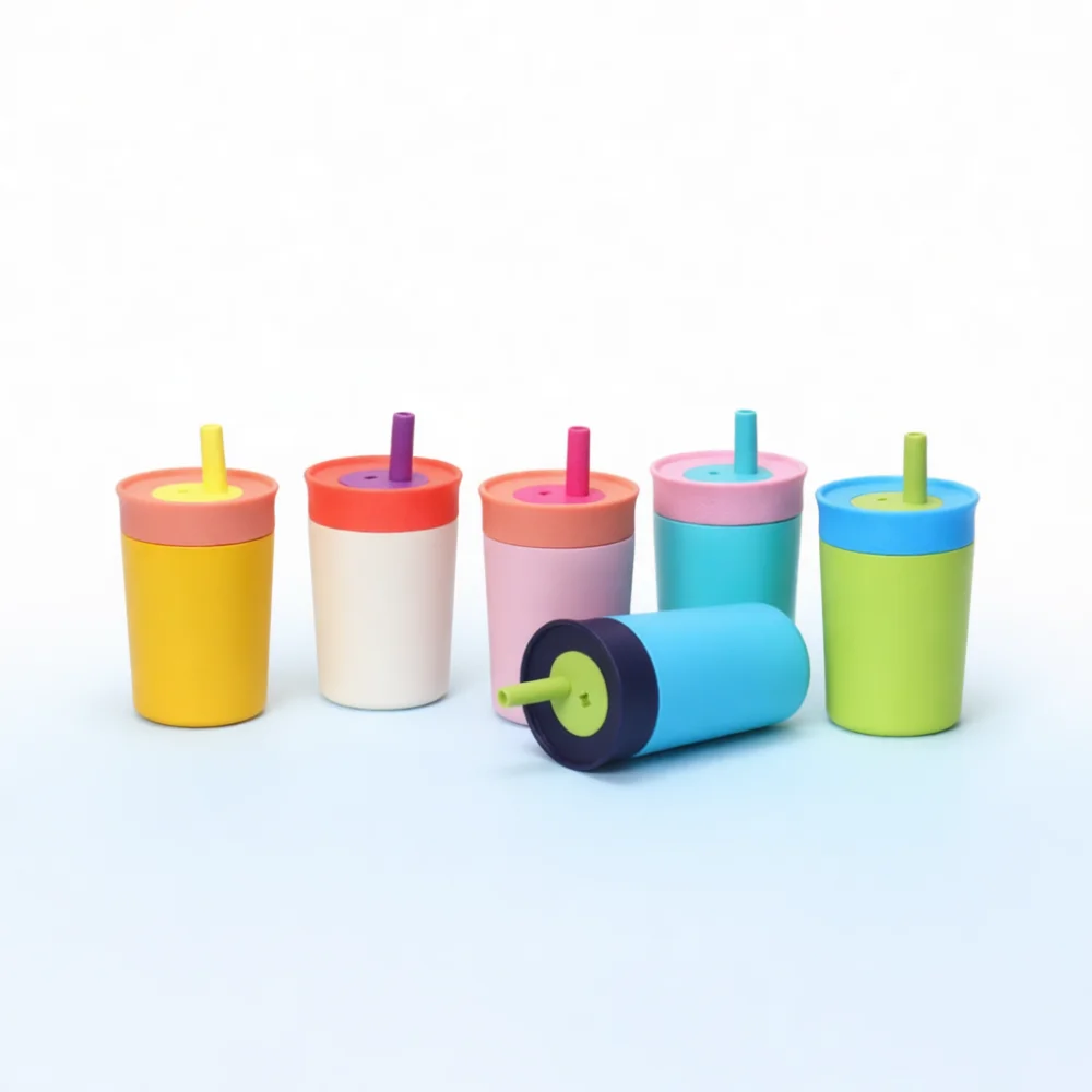 Kids Insulated Water Bottle 12oz Stainless Steel Straw Tumbler Portable Travel Mug Leakproof Car Cup Sports Bottle Durable