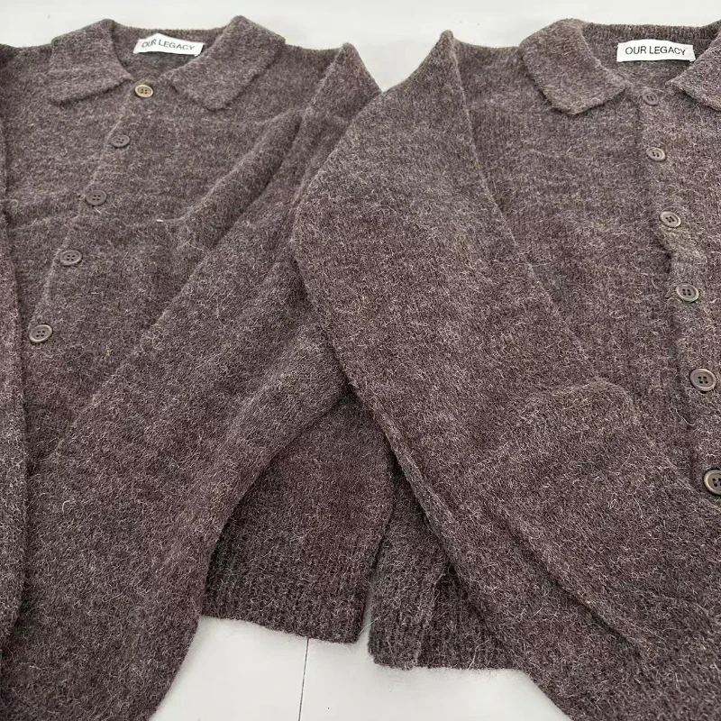 High Street Our Legacy Uomo Comodo maglione maschile Maglioni casual Uomo Moda Cardigan Abbigliamento da uomo