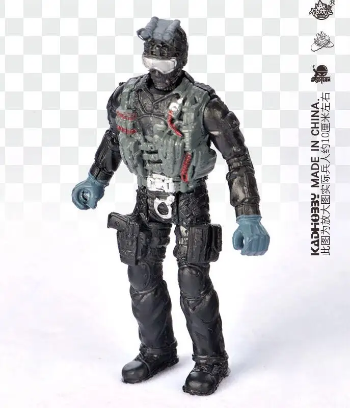 6 Teile/satz SS05-2 PVC Mini Counter Strike SWAT Soldat Action-figuren 4 zoll 10 cm PVC Spielzeug Militär Puppen mit gewehr Zubehör