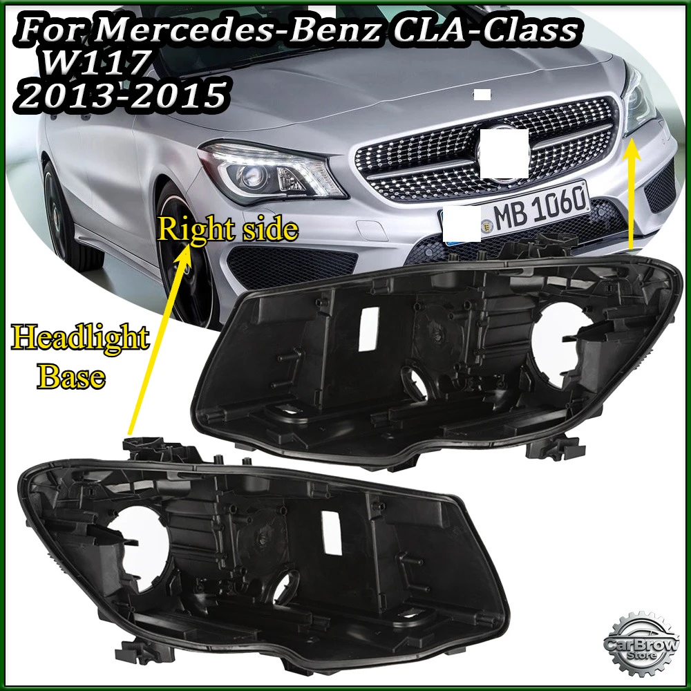 

Auto Headlight Black Back Rear Shell For Benz CLA-Class W117 2013 2014 2015 Headlight Base Headlamp House Headlamp Rear Cover