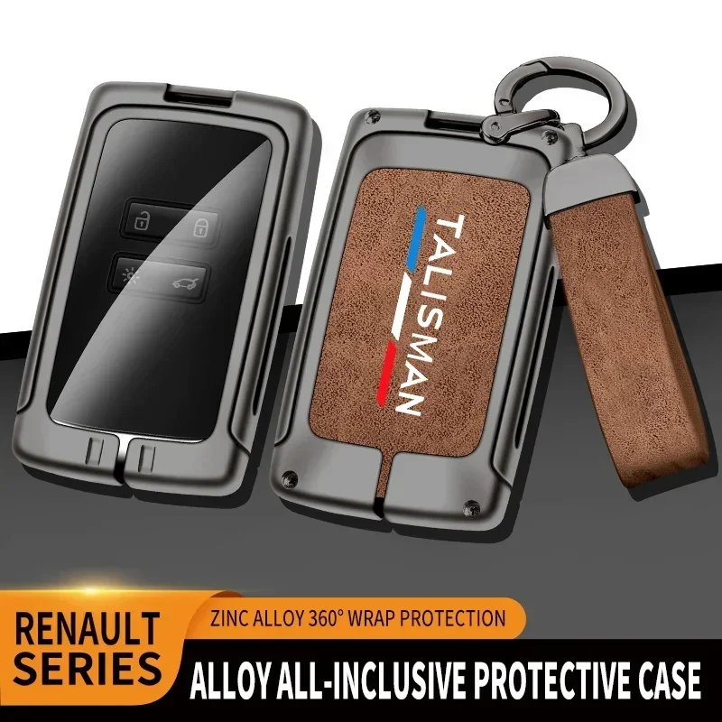 Auto TPU Zinc Alloy Key Case Bag For Renault Talisman Logo Car Key Chain Car Metal Key Shell Interior Car Decoration Accessories view 3