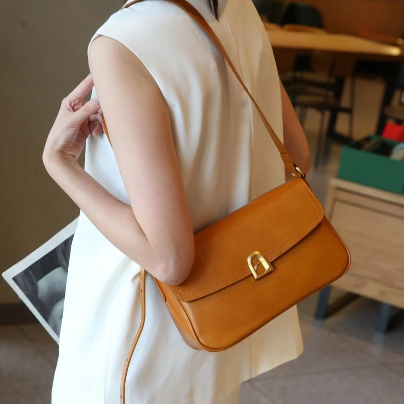 

Luxury handbags female crossbody bags Tofu small square shoulder bag women bags new fashion 2025 genuine cowhide leather satchel