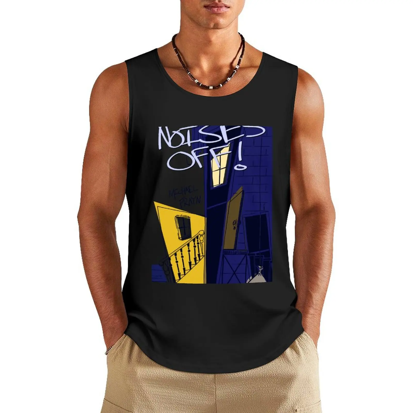 Noises Off Playbill Tank Top sleeveless Men's t-shirts bodybuilding men