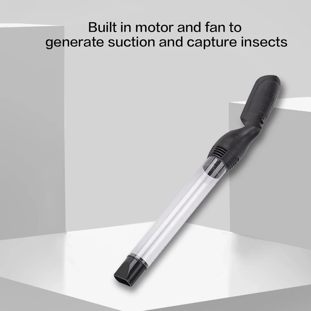 Portable Insect Catcher -0.4Kpa Pest Suction Trap Tube Handheld Bugs Fly Vacuum Cleaner Bug Catcher Grabber for Stink Bug Beetle
