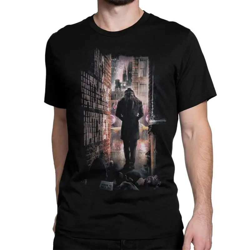 تي شيرت رجال الساعات رورشاخ مقاسات 100 قطن blc 178