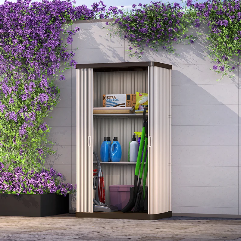 

Outdoor Locker Outdoor Sunscreen Waterproof Tool Storage Locker Balcony Garden Household Sundries Storage Cabinet