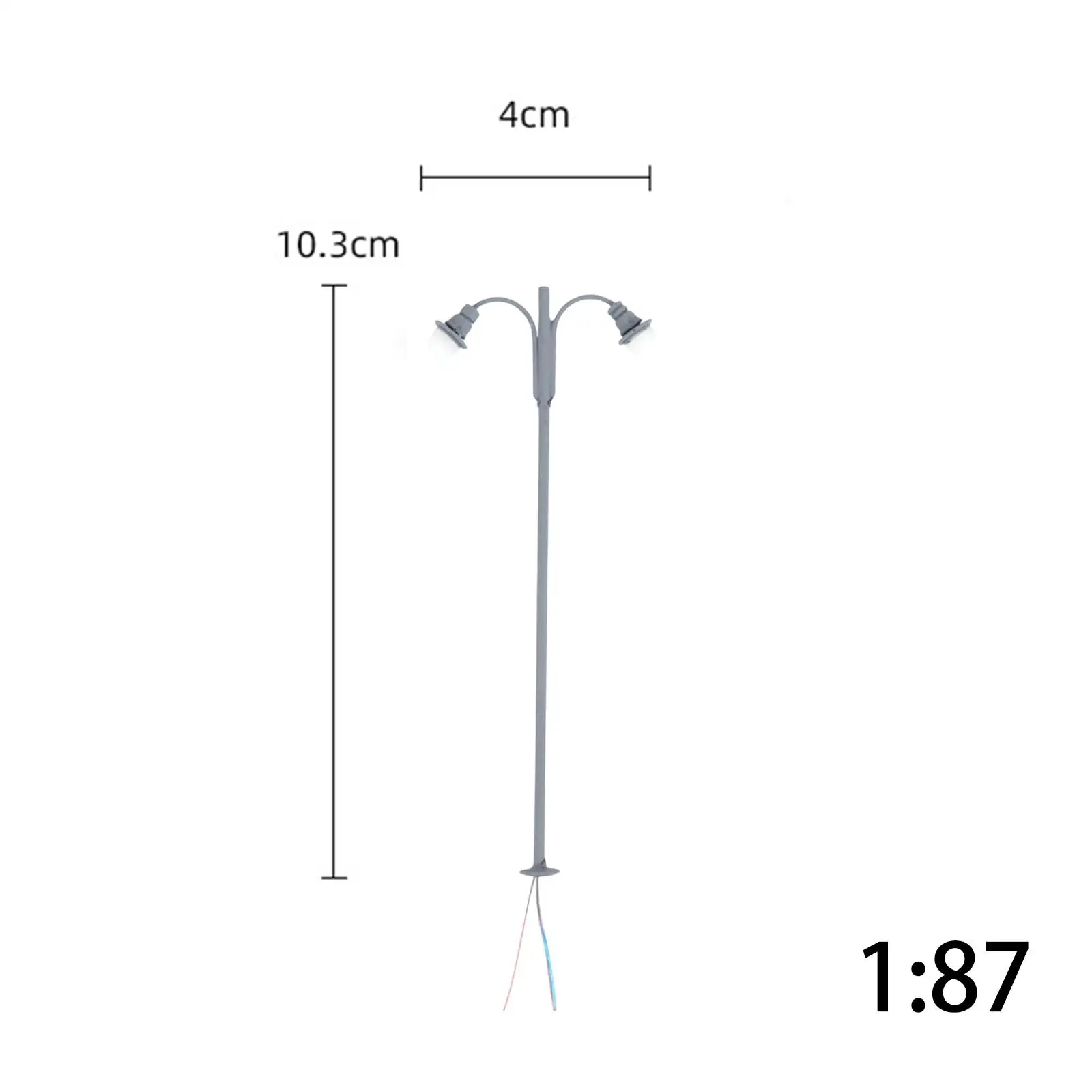 Scale Buildings Lights Miniature LED Street Lamp Model 1 87 Mini Houses DIY Kit for Garden Railway Decor