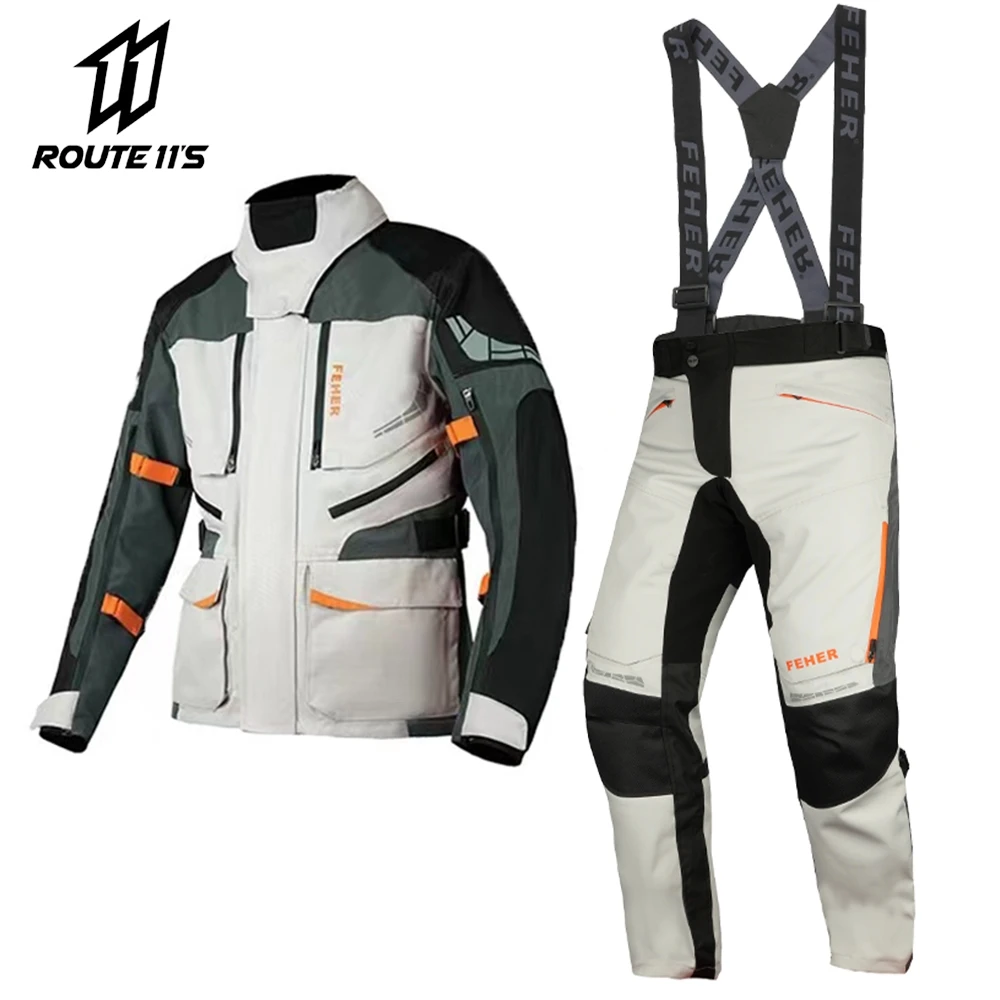 Rally suit motorcycle riding jacket Waterproof Fall Prevention Cycling Clothes Comfortable Locomotive Suit Casual