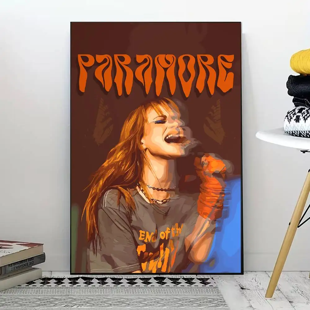 Singer Paramore Poster for Modern Decor in Home Offices, Bedrooms, Living Rooms, Kitchens, Bathrooms.