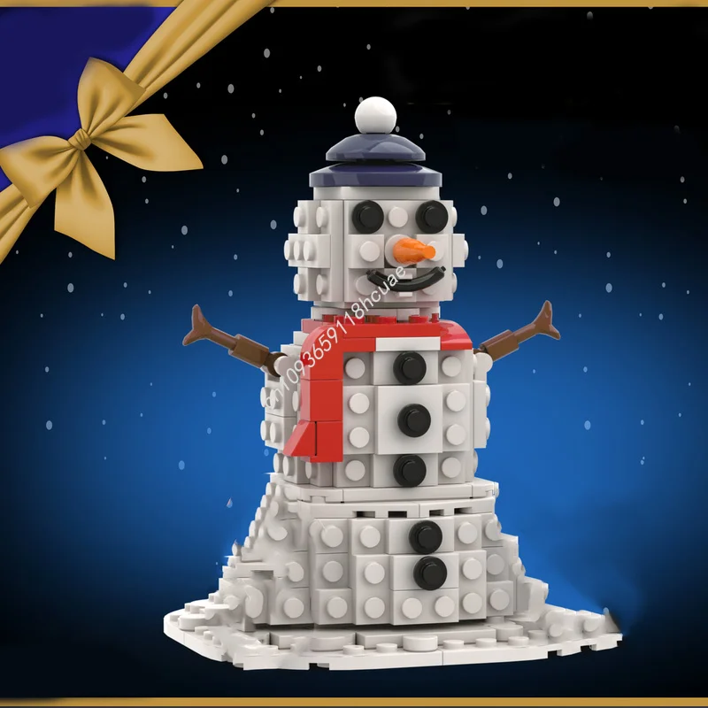 

183pcs MOC Christmas Big Snowman winter village Building Blocks teenager Christmas toy Gift Adult collector Children's Model
