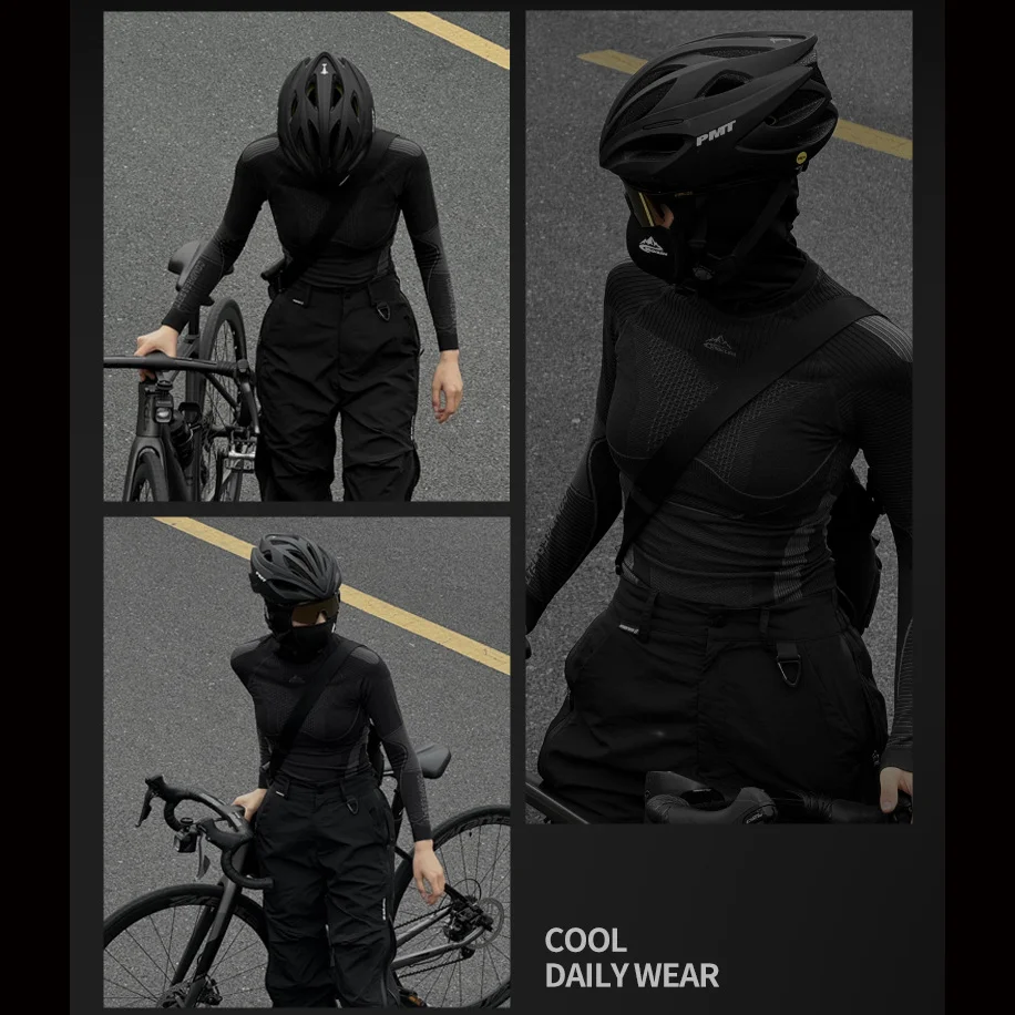 Cycling Speed Drying Clothes Warm  Pressurized Tight Fitting Women's Style Outdoor Cycling Ski Underwear Fitness Sportswear