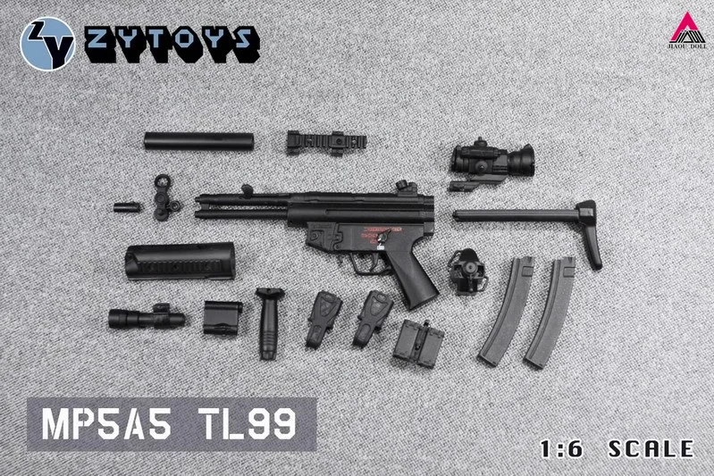 ZYTOYS ZY8042 1/6 Skala MP5 Maschinenpistole Kunststoff Waffe Zubehör Modell Fit 12'' Soldat Action Figur Körper Puppe