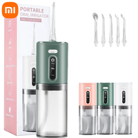 Xiaomi Oral Dental Irrigator 5 Nozzle Portable Dental Water Flosser USB Rechargeable 280ml Three Frequency Pulses Teeth Cleaner